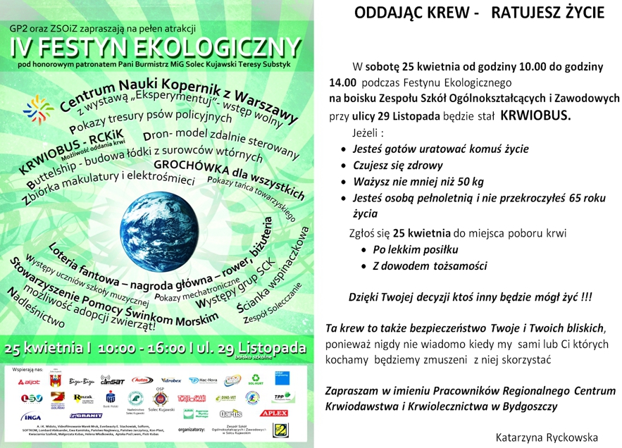 IV Festyn Ekologiczny w Solcu Kujawskim